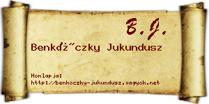 Benkóczky Jukundusz névjegykártya